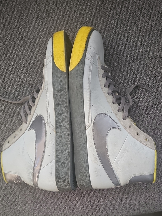 NIKE Casual White and Yellow High-Top Sneakers main image 5